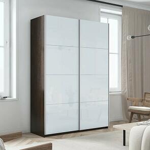 Шкаф Прайм 2 TM_L-160 Венге Стекло белое Стекло белое 1600*2300*570