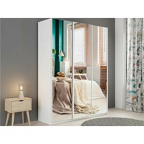 Шкаф Прайм 3 TM_L-180 Белый снег Зеркало 1800*2300*570