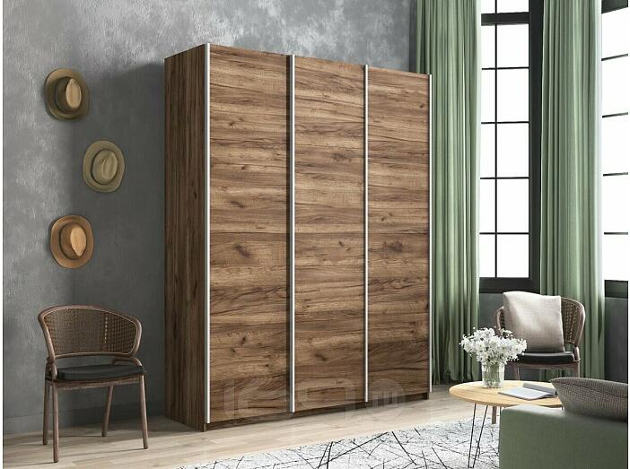 Шкаф Прайм 3 TM_L-180 Крафт табачный ЛДСП 1800*2300*570