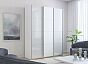 Шкаф Прайм 3 TM_L-210 Белый снег Стекло белое ЛДСП Стекло белое 2100*2300*570