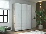 Шкаф Прайм 3 TM_L-210 Бетон Стекло белое 2100*2300*570