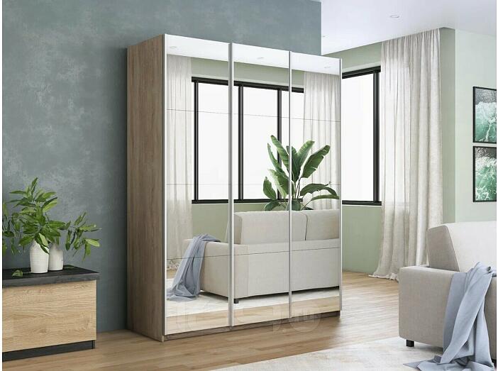 Шкаф Прайм 3 TM_L-210 Дуб Сонома Зеркало 2100*2300*570 Шкаф Прайм 3 TM_L-210 Дуб Сонома Зеркало 2100*2300*570