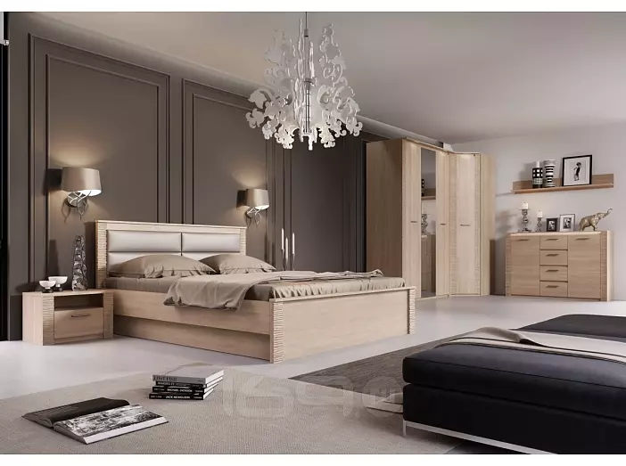 Стеллаж "Элана" спальня Дуб сонома