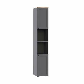 Остин Стеллаж 16.427 Серый Графит 0162 РЕ, Дуб Золотой CRAFT, графит ZB 856-2 ПВХ