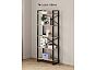Стеллаж Leset Стилвуд 125 Черный/Дуб крафт золотой