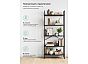 Стеллаж Leset Стилвуд 25 широкий, 5 полок Черный/Черный