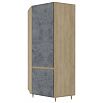 Шкаф 890x780x2085 Киото Серый/дуб небраска
