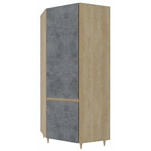 Шкаф 890x780x2085 Киото Серый/дуб небраска