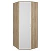 Шкаф 880x900x2200 Мика Белый/дуб сонома ЛДСП
