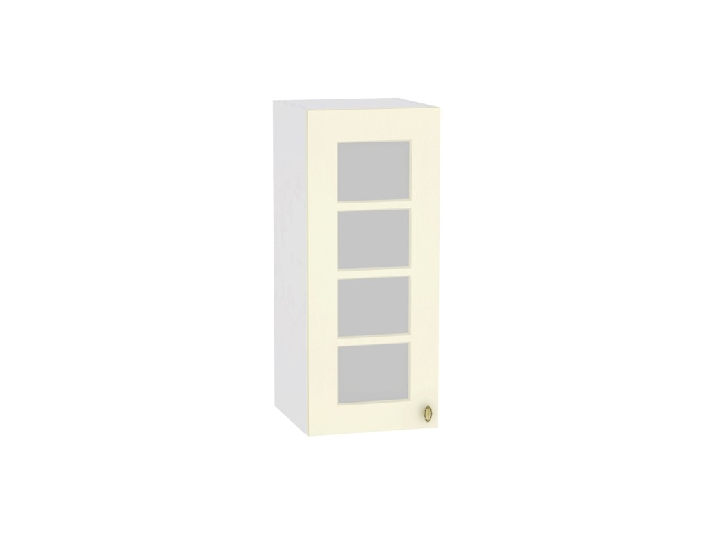 Шкаф верхний с 1-ой остекленной дверцей Прованс В 300 Ваниль-Белый
