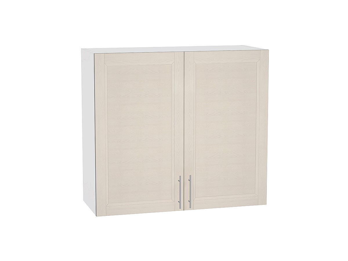 Шкаф верхний с 2-мя дверцами Сканди В 809 Cappuccino Softwood-Белый