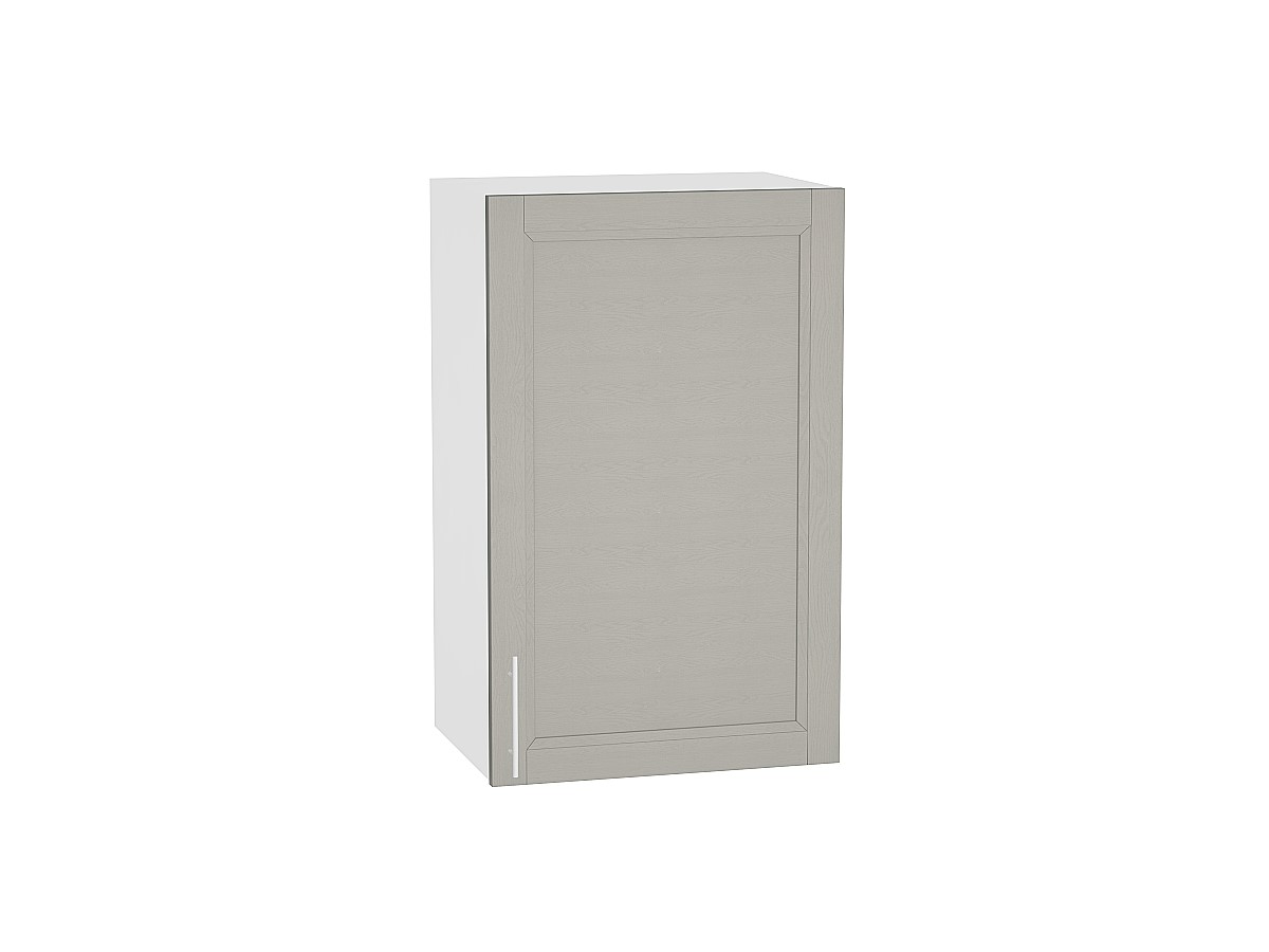 Шкаф верхний с 1-ой дверцей Сканди В 450 Grey Softwood-Белый