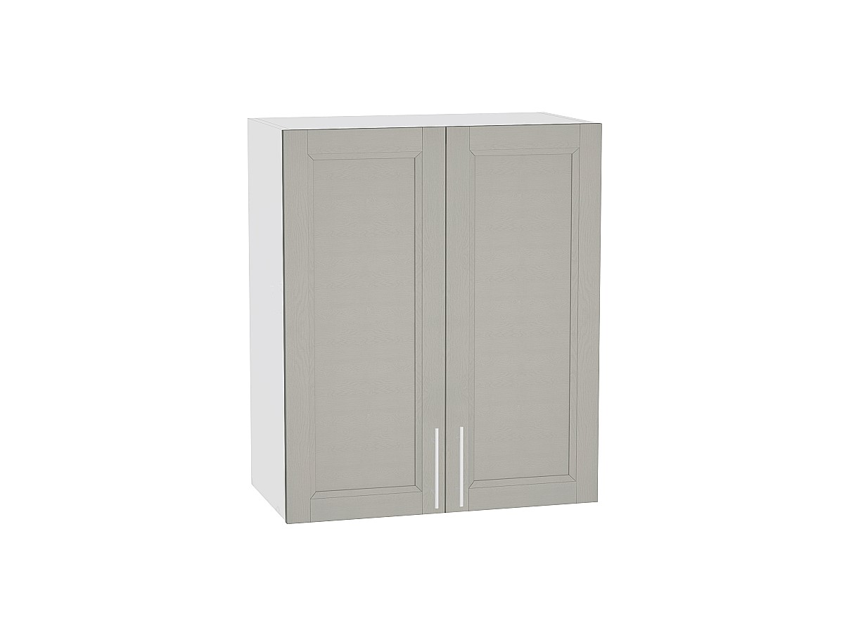 Шкаф верхний с 2-мя дверцами Сканди В 600 Grey Softwood-Белый
