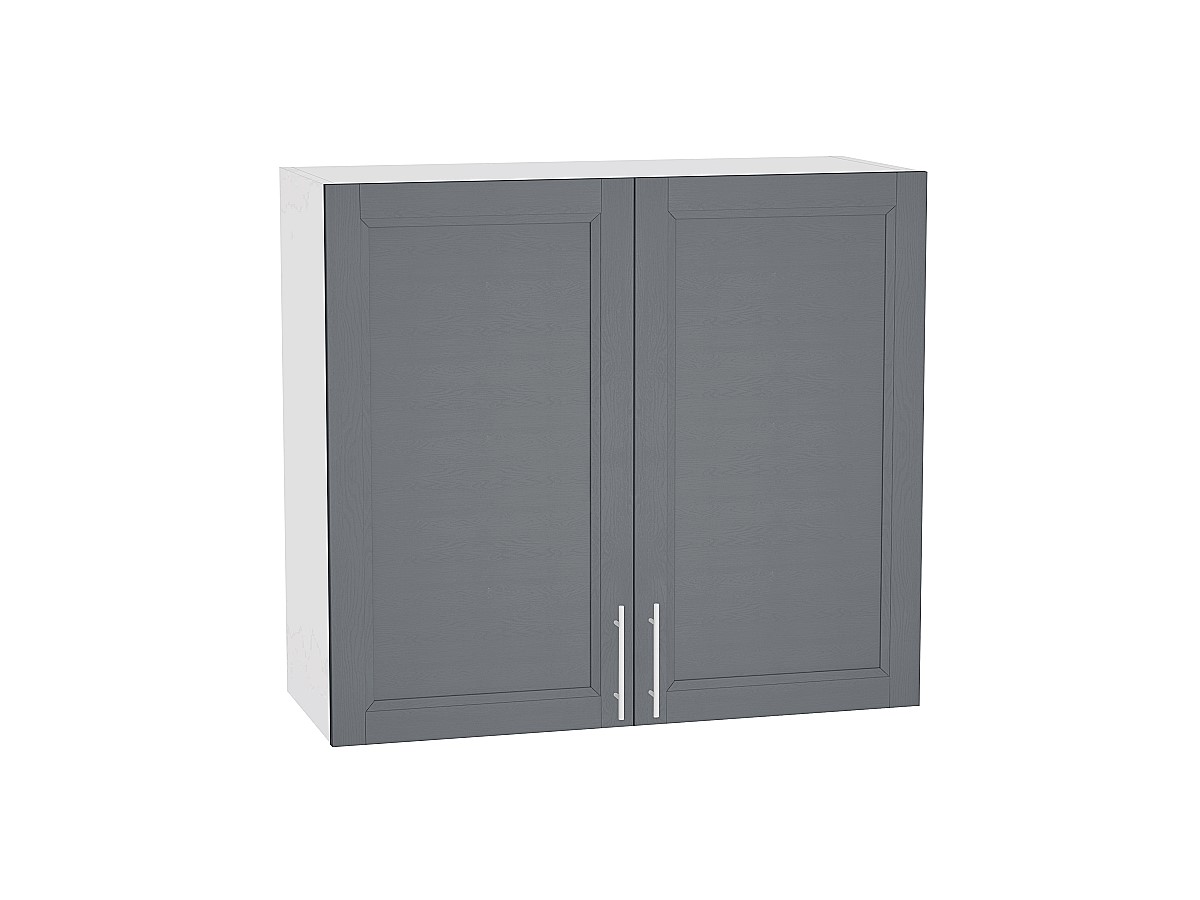 Шкаф верхний с 2-мя дверцами Сканди В 800 Graphite Softwood-Белый