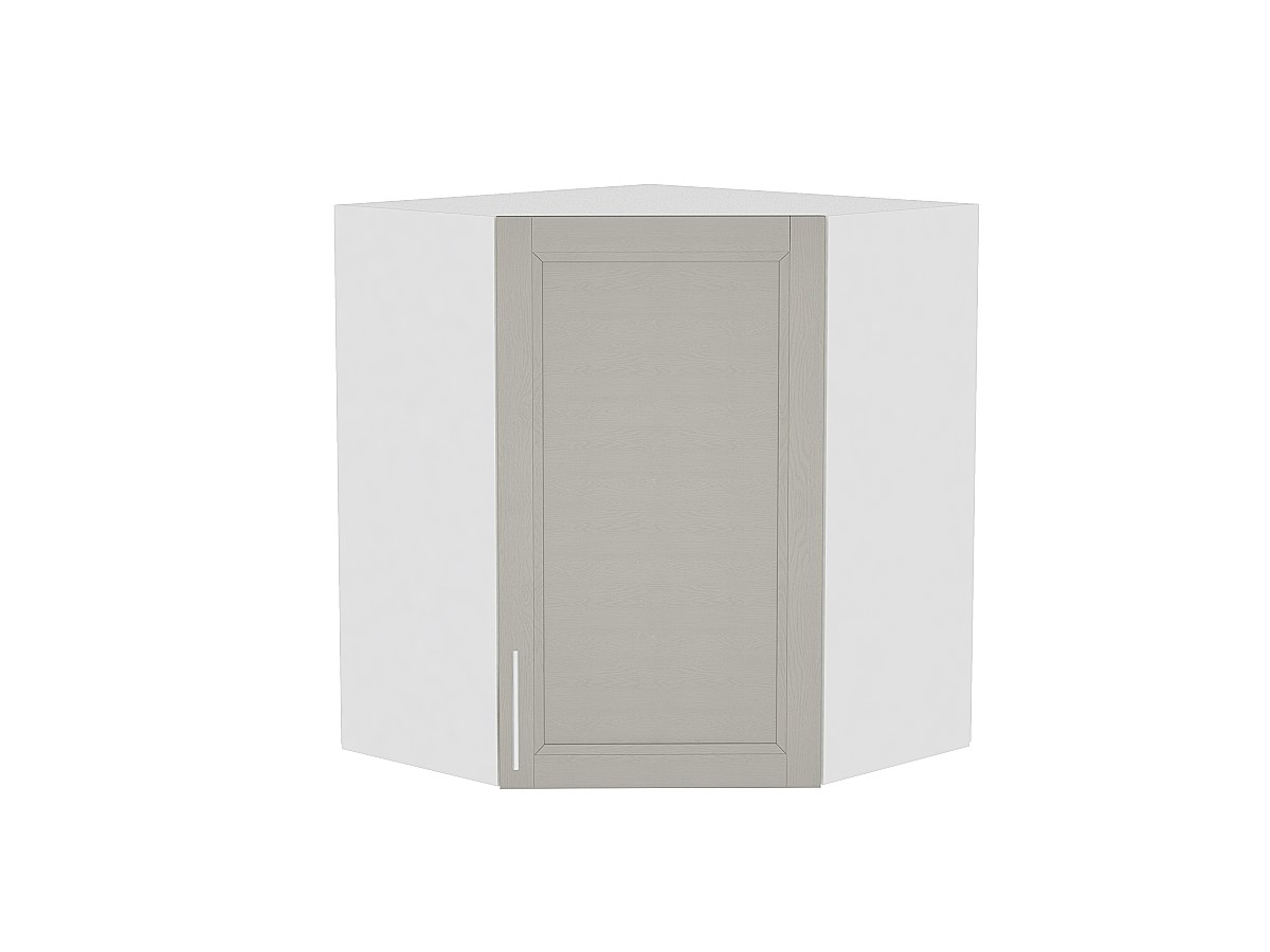 Шкаф верхний угловой Сканди ВУ 590 Grey Softwood-Белый