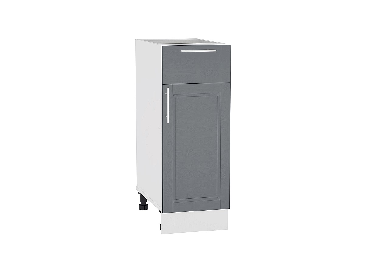 Шкаф нижний с 1-ой дверцей и ящиком Сканди Н 301 Graphite Softwood-Белый