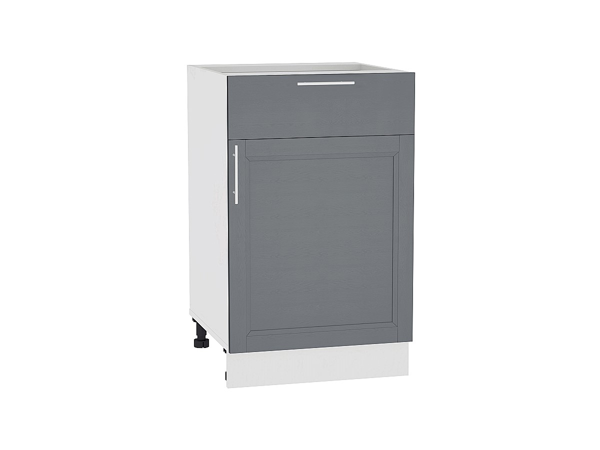 Шкаф нижний с 1-ой дверцей и ящиком Сканди Н 501 Graphite Softwood-Белый