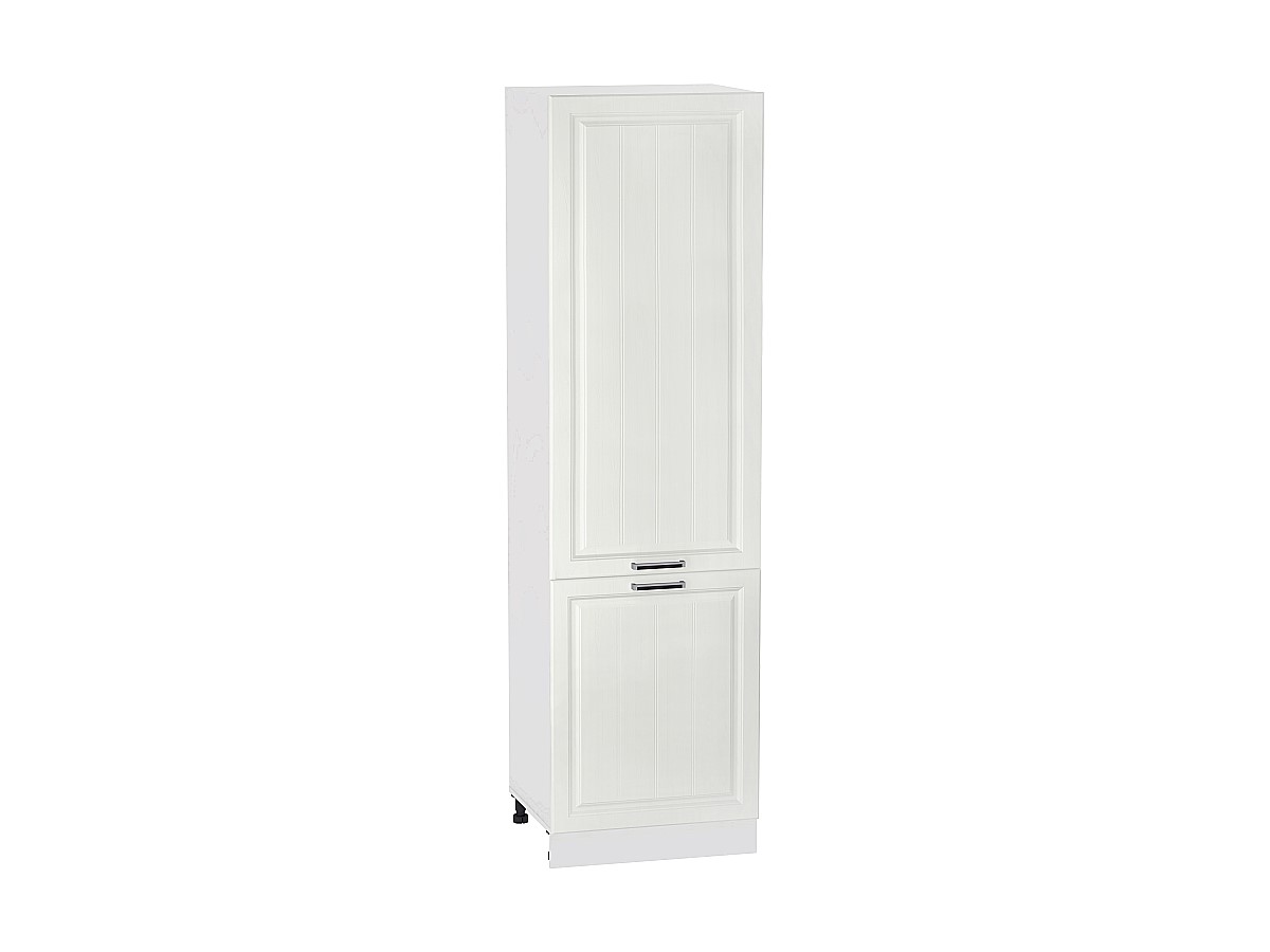 Шкаф пенал с 2-мя дверцами Прагa ШП 600Н (для верхних шкафов высотой 920) Белое дерево-Белый