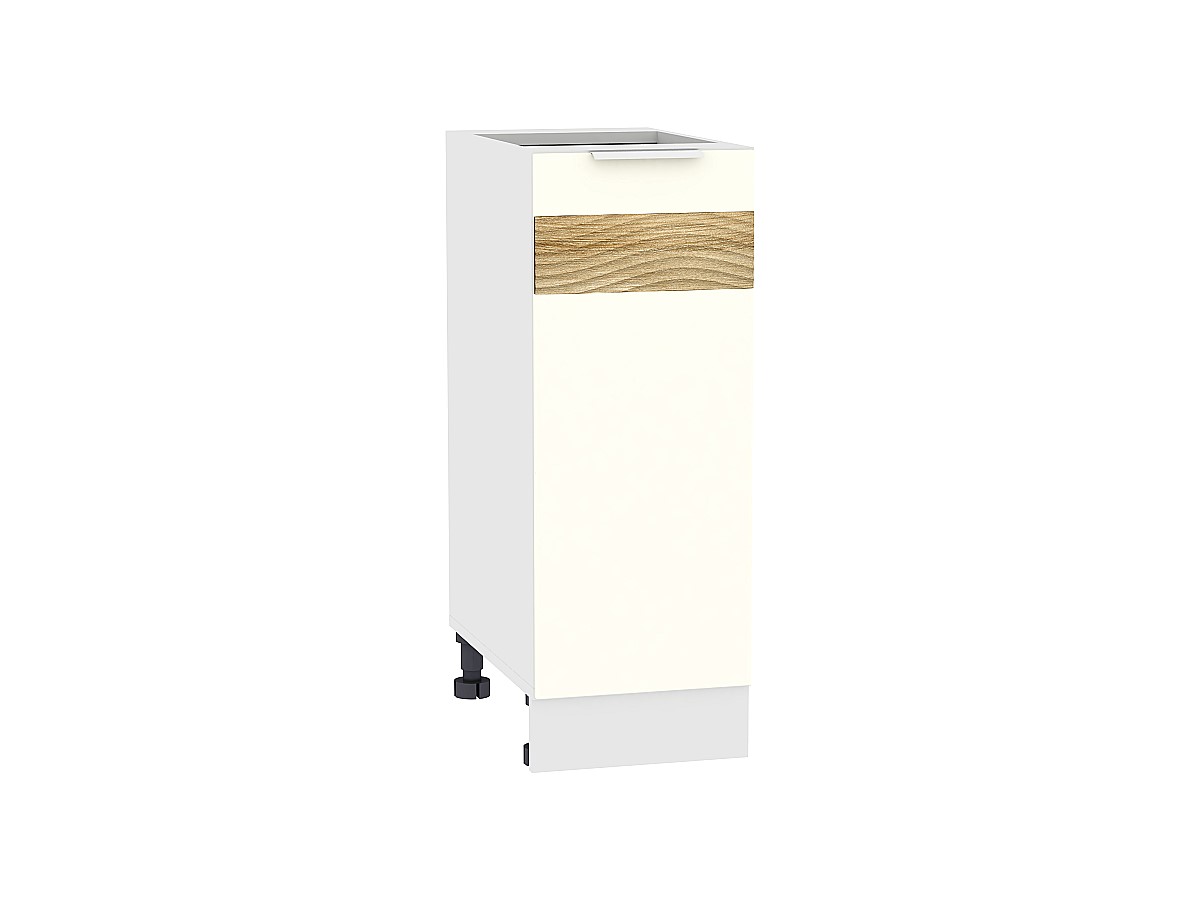 Шкаф нижний с 1-ой дверцей Терра DL Н 300 Ваниль Софт-Белый