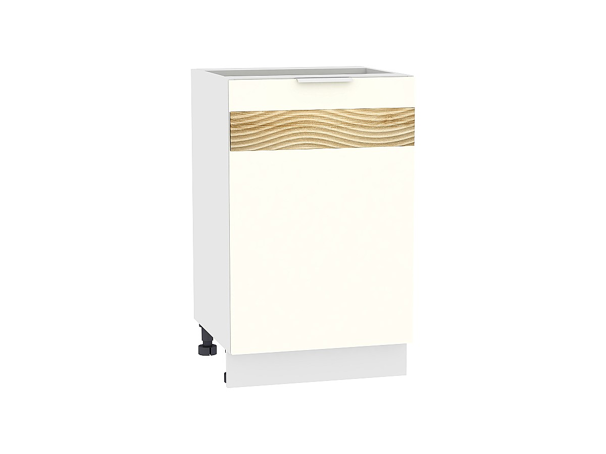 Шкаф нижний с 1-ой дверцей Терра DL Н 500 Ваниль Софт-Белый