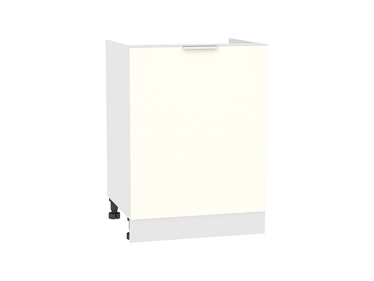 Шкаф нижний под мойку с 1-ой дверцей Терра НМ 600 Ваниль Софт-Белый