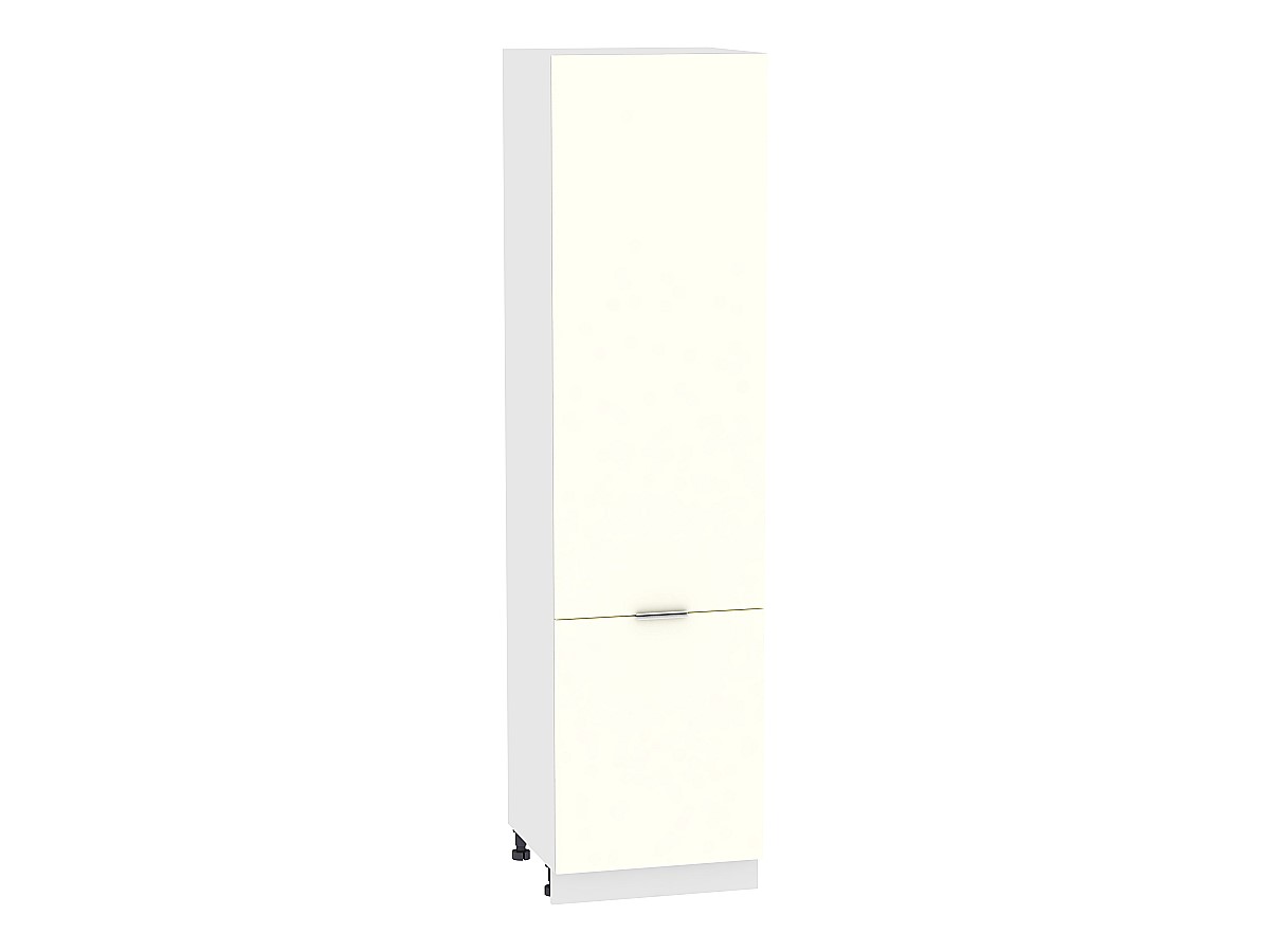 Шкаф пенал с 2-мя дверцами Терра ШП 600 (для верхних шкафов высотой 720) Ваниль Софт-Белый