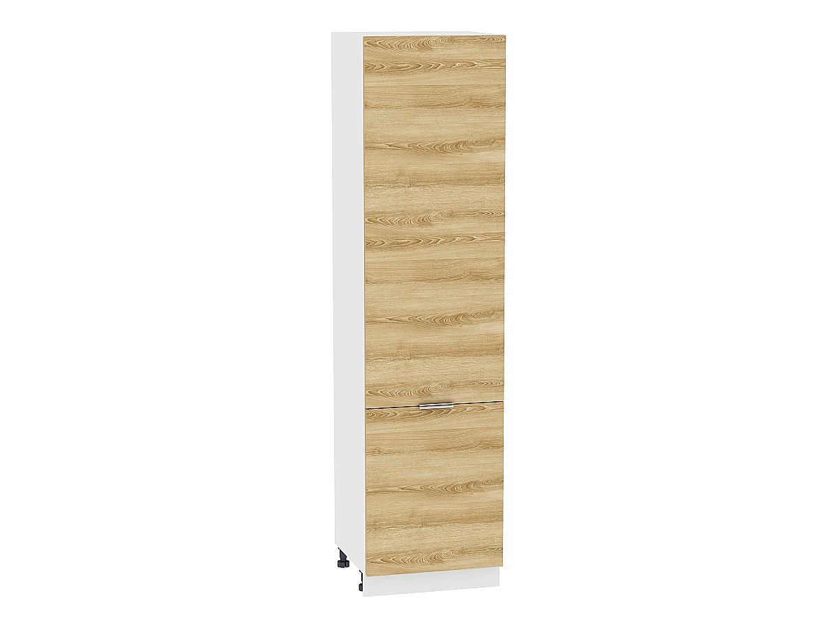 Шкаф пенал с 2-мя дверцами Терра ШП 600 (для верхних шкафов высотой 720) Ель Карпатская-Белый