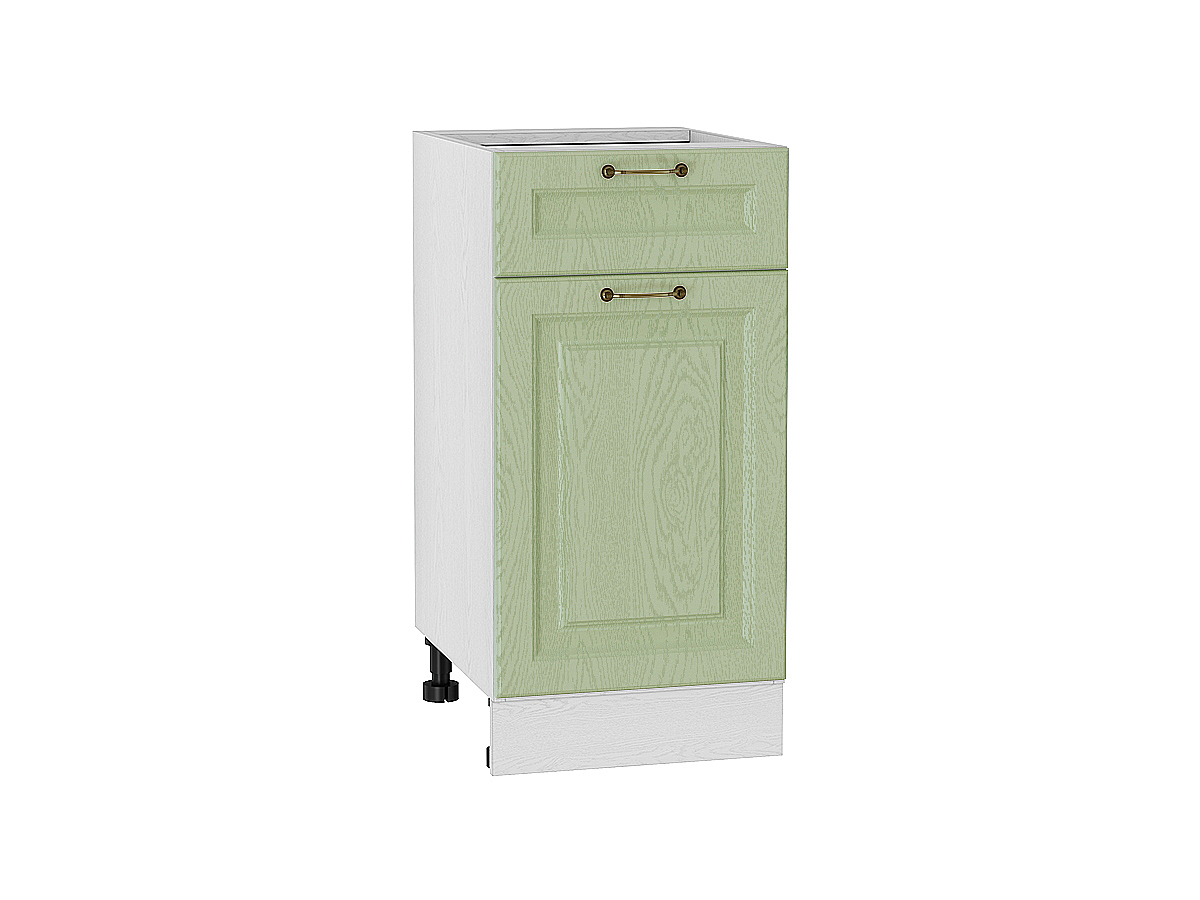Шкаф нижний с 1-ой дверцей и ящиком Ницца Н 401 Дуб оливковый-Белый