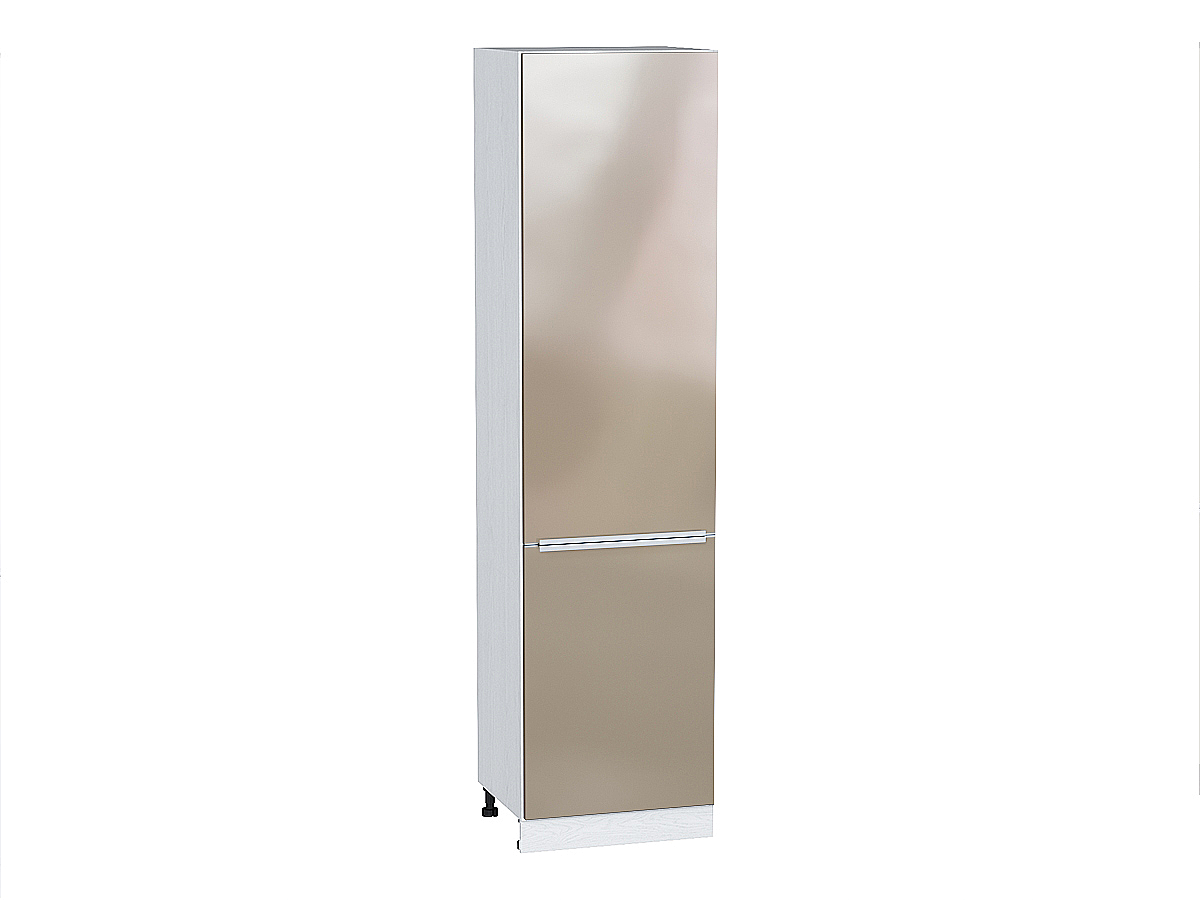 Шкаф пенал с 2-мя дверцами Фьюжн П 600Н (для верхних шкафов высотой 920) Gallant-Белый