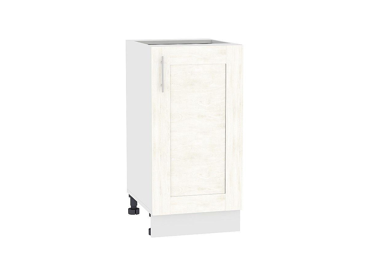 Шкаф нижний с 1-ой дверцей Лофт Н 400 Nordic Oak-Белый