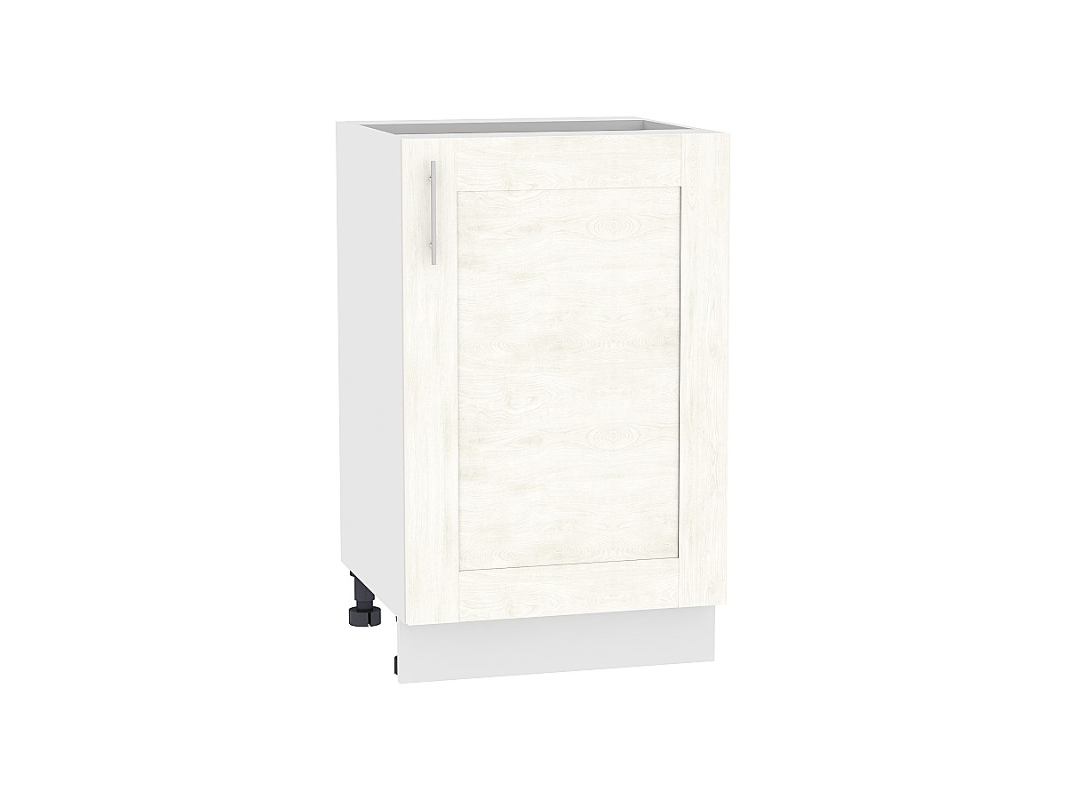 Шкаф нижний с 1-ой дверцей Лофт Н 600 Nordic Oak-Белый