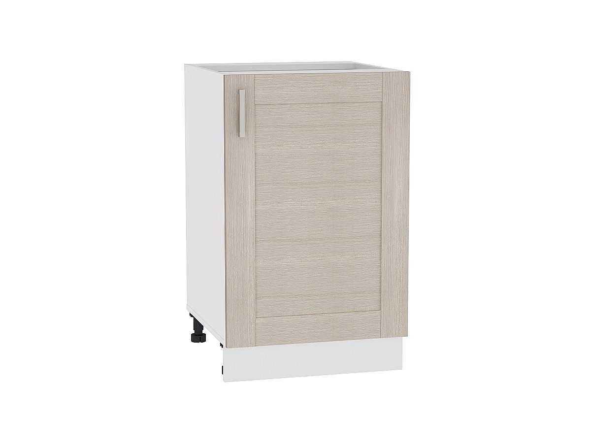 Шкаф нижний с 1-ой дверцей Лофт Н 500 Cappuccino Veralinga-Белый
