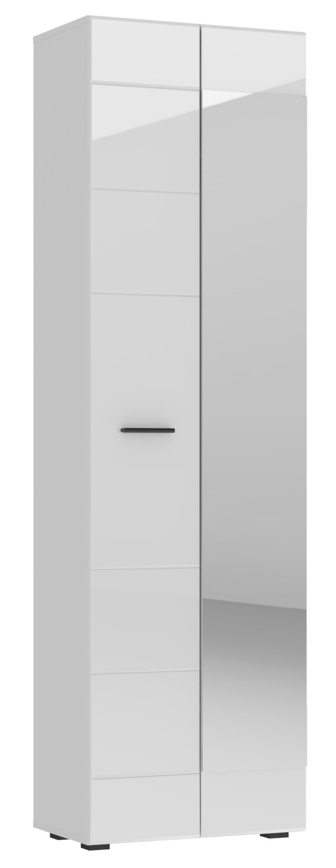 Шкаф для одежды GLOSS  600 Белый/Белый глянец