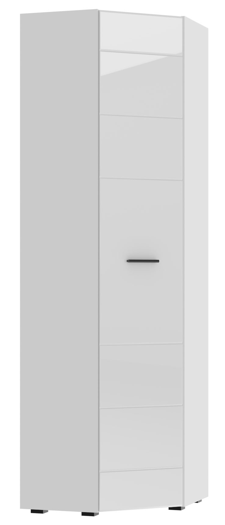 Шкаф угловой GLOSS  64х64 Белый/Белый глянец