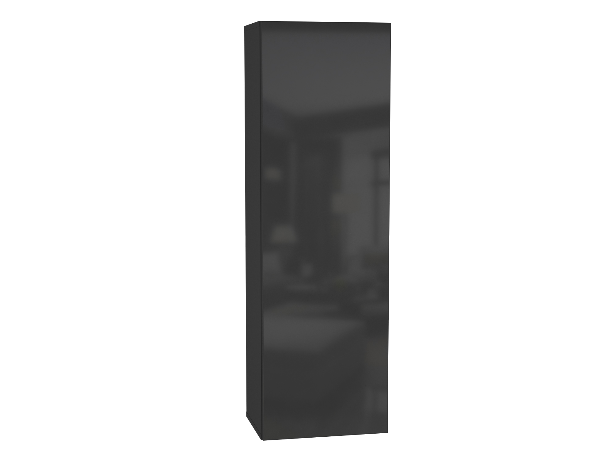 Шкаф навесной POINT ТИП-20 Чёрный/Черный глянец 71774435
