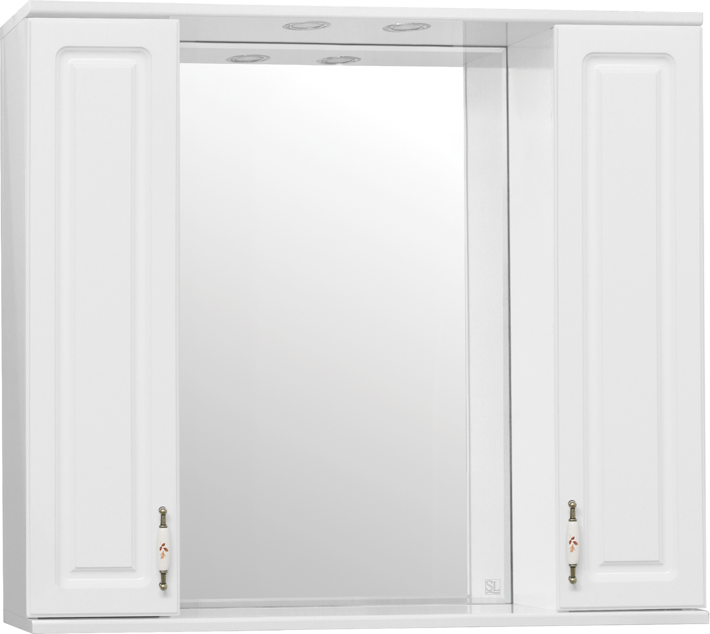 Зеркальный шкаф Style Line Олеандр-2 90, белый