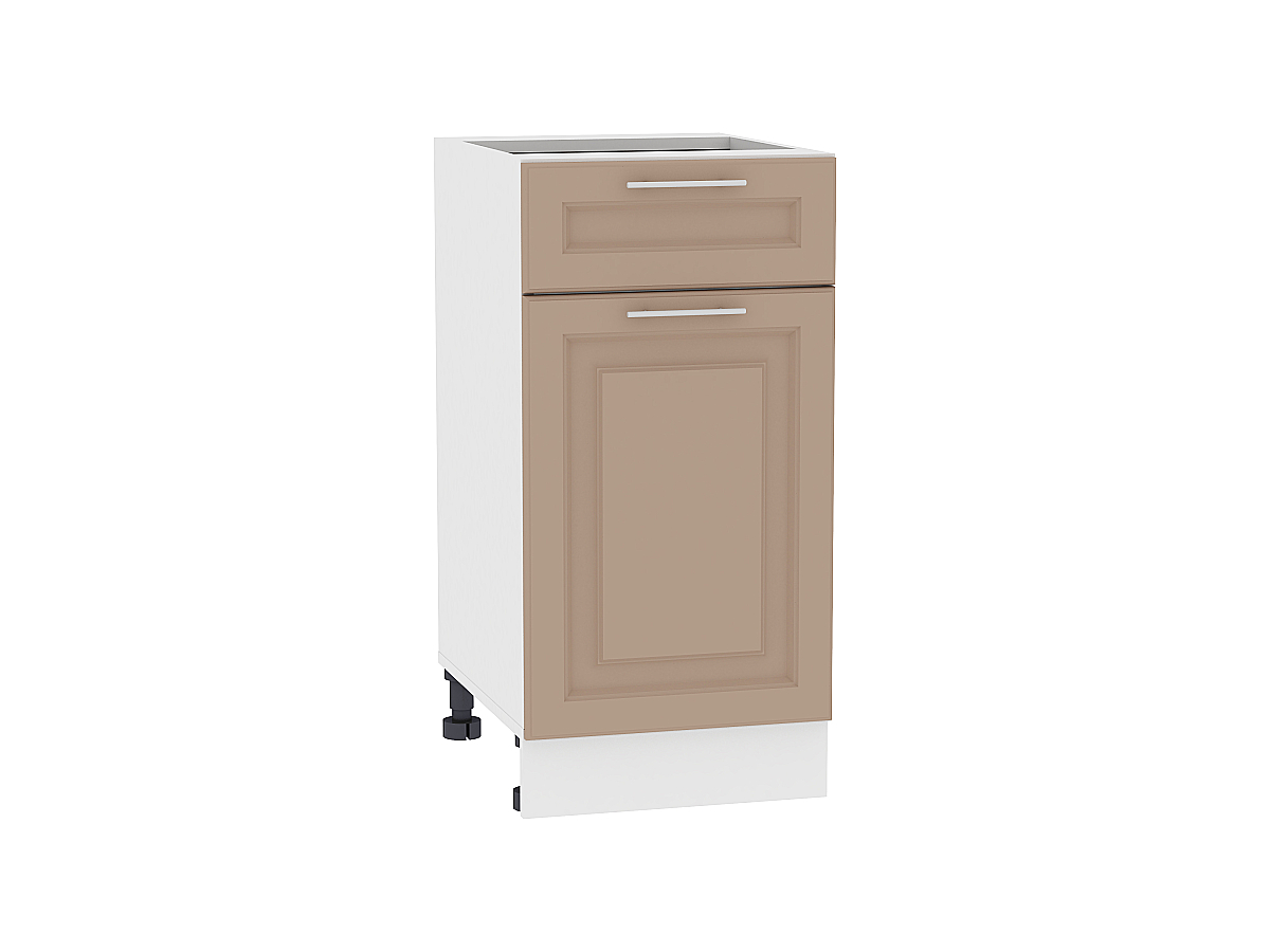 Шкаф нижний с 1-ой дверцей и ящиком Ницца Royal Н 401 Omnia-Белый