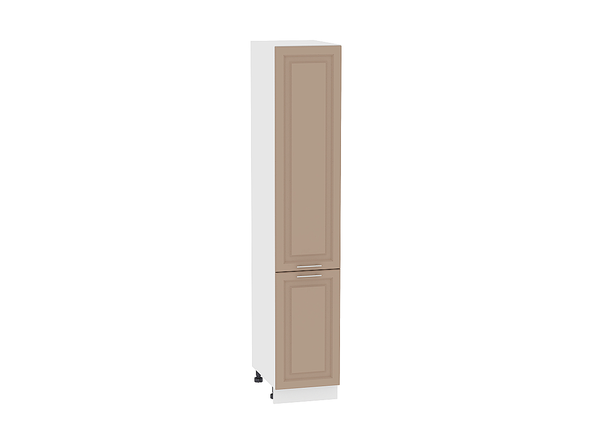 Шкаф пенал с 2-мя дверцами Ницца Royal ШП 400Н (для верхних шкафов высотой 920) Omnia-Белый