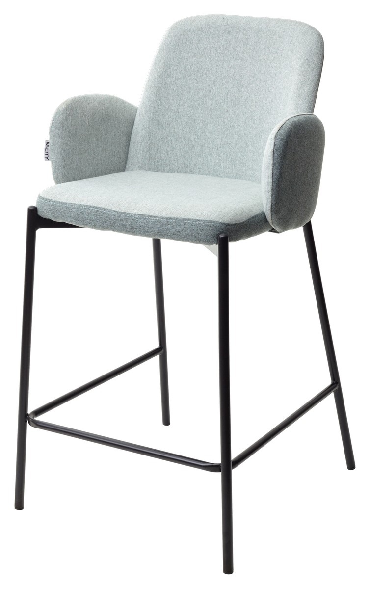 Полубарный стул NYX (H=65cm) VF113 светлая мята / VF115 серо-зеленый  