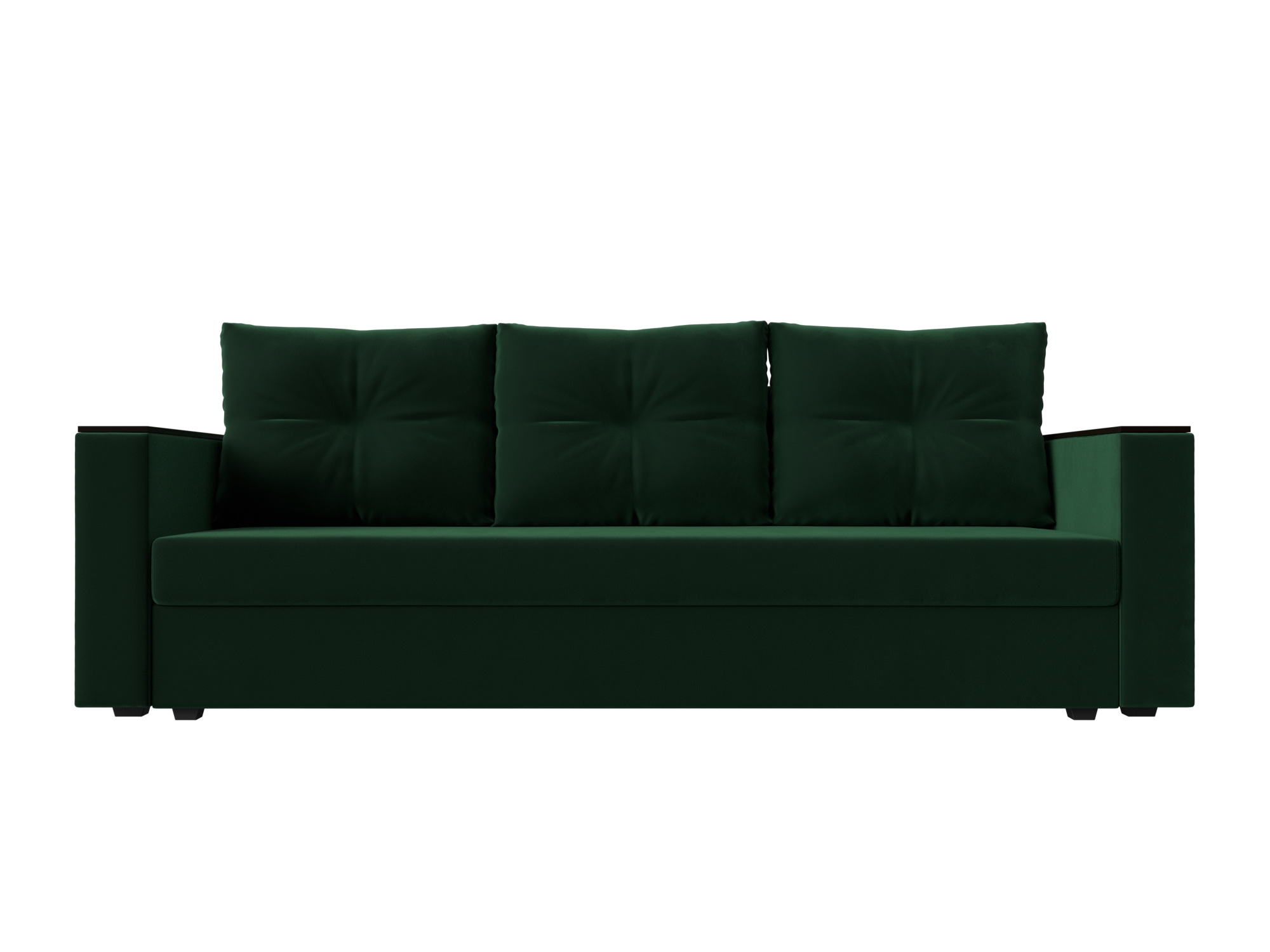 Прямой диван Атланта Лайт Б/С велюр зеленый