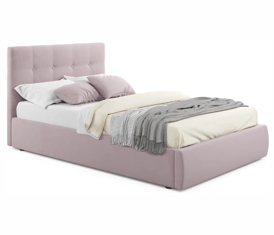 Мягкая интерьерная кровать "Селеста"  1200, П/М, ткань, Лиловая
