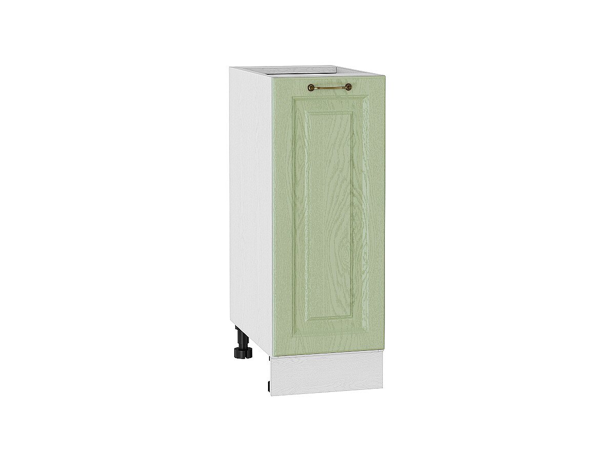 Шкаф нижний с 1-ой дверцей Ницца Дуб оливковый Белый 816*300*478