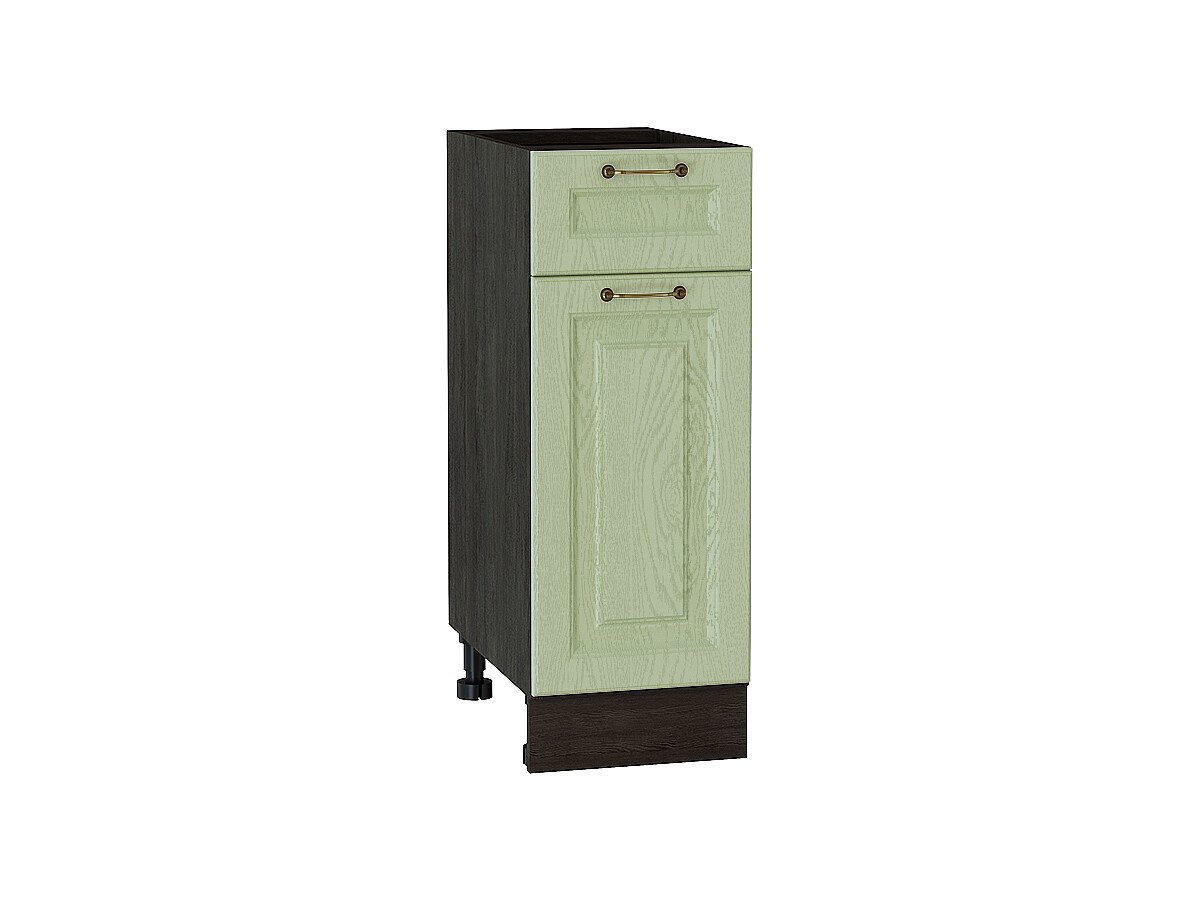 Шкаф нижний с 1-ой дверцей и ящиком Ницца Дуб оливковый Graphite 816*300*478