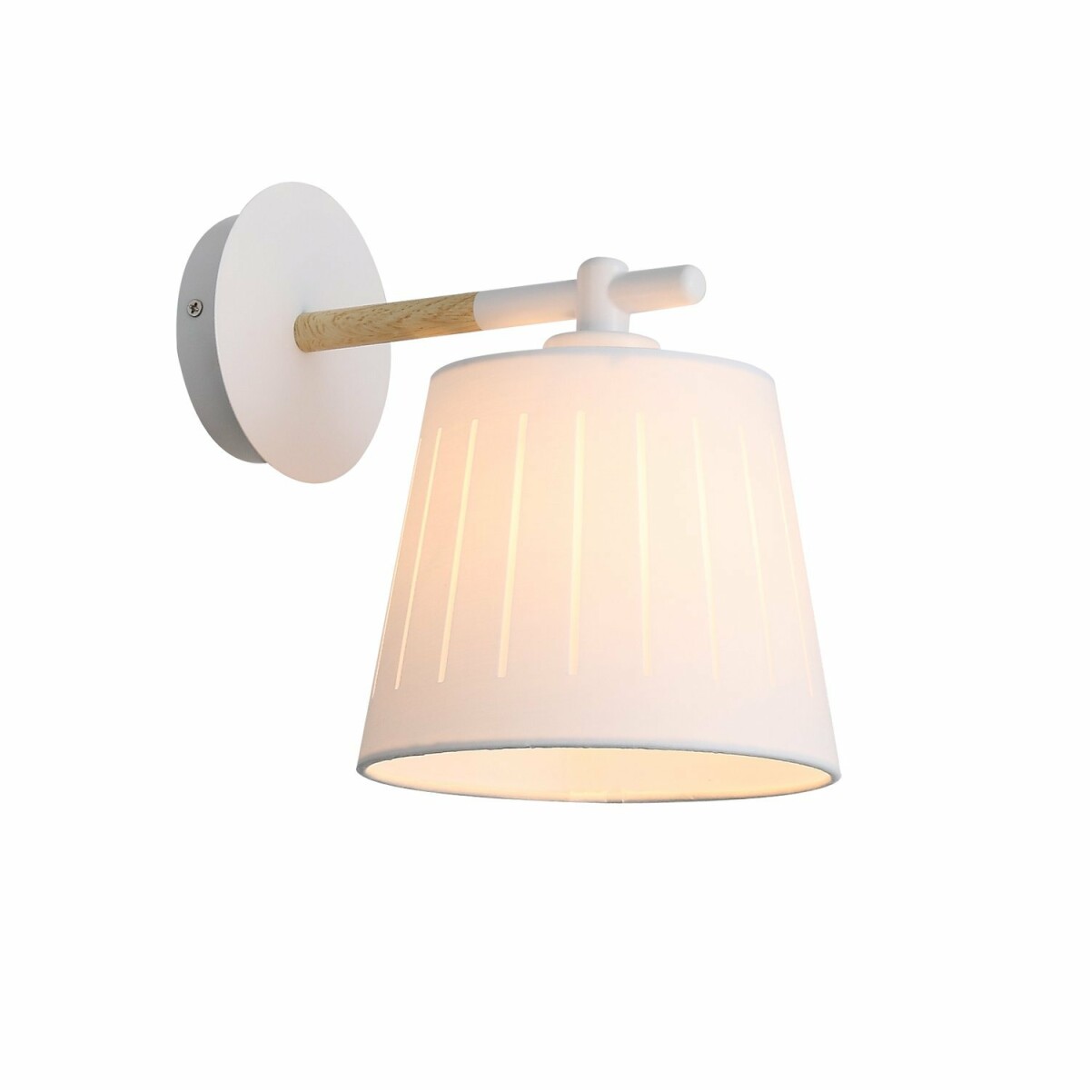 SLE114501-01 Светильник настенный Белый, Светлое дерево/Белый, Прозрачный E27 1*60W