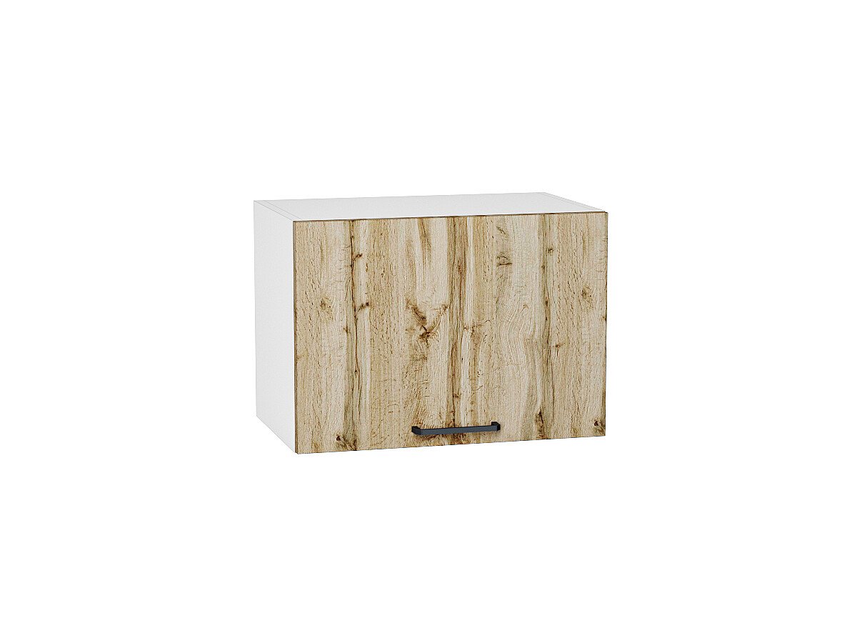 Шкаф верхний горизонтальный Флэт Wotan Oak 2S/Белый 358*500*318