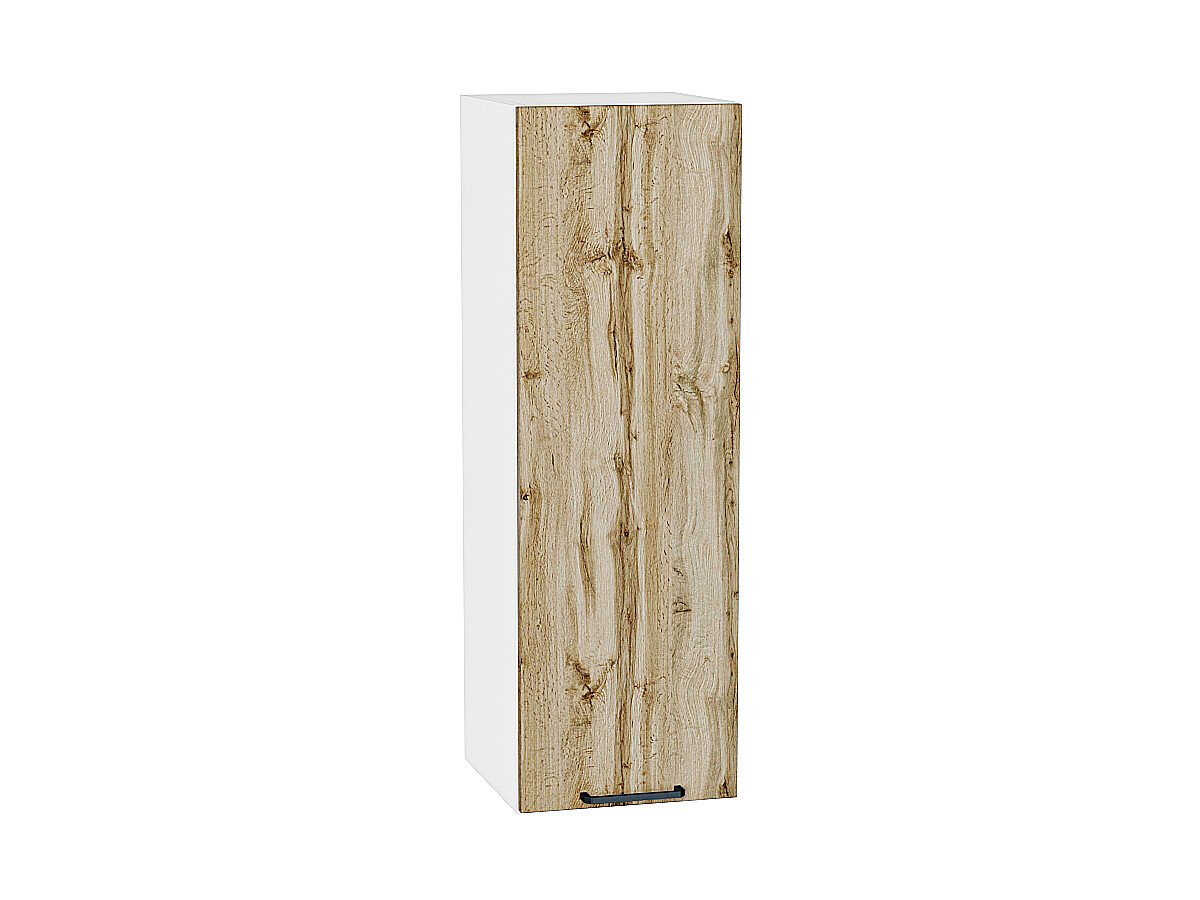 Шкаф верхний с 1-ой дверцей Флэт Wotan Oak 2S/Белый 920*300*318