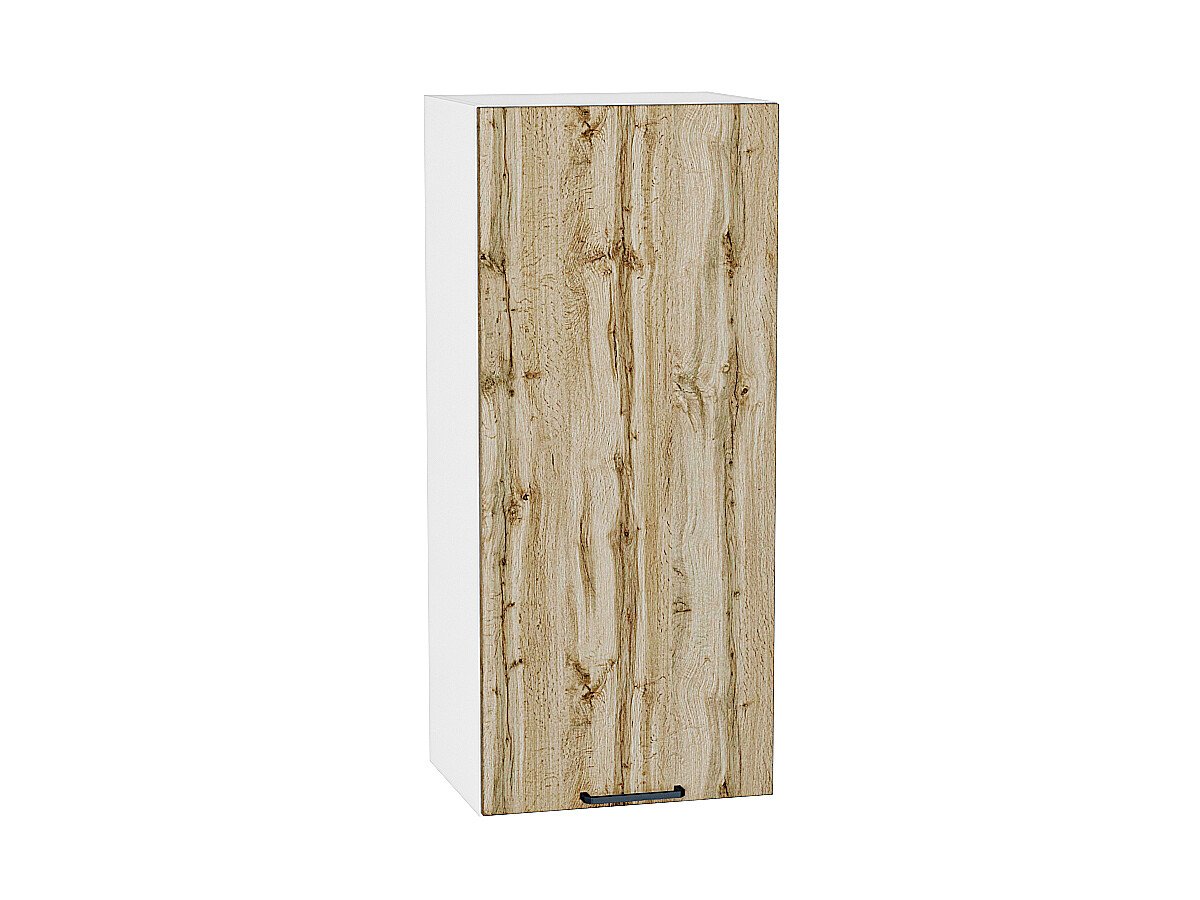 Шкаф верхний с 1-ой дверцей Флэт Wotan Oak 2S/Белый 920*400*318