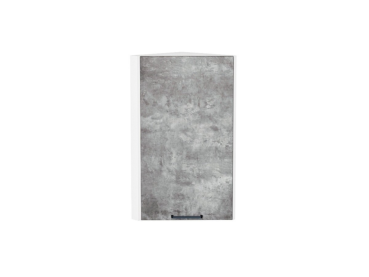Шкаф верхний торцевой Флэт Temple Stone 2S/Белый 716*300*306
