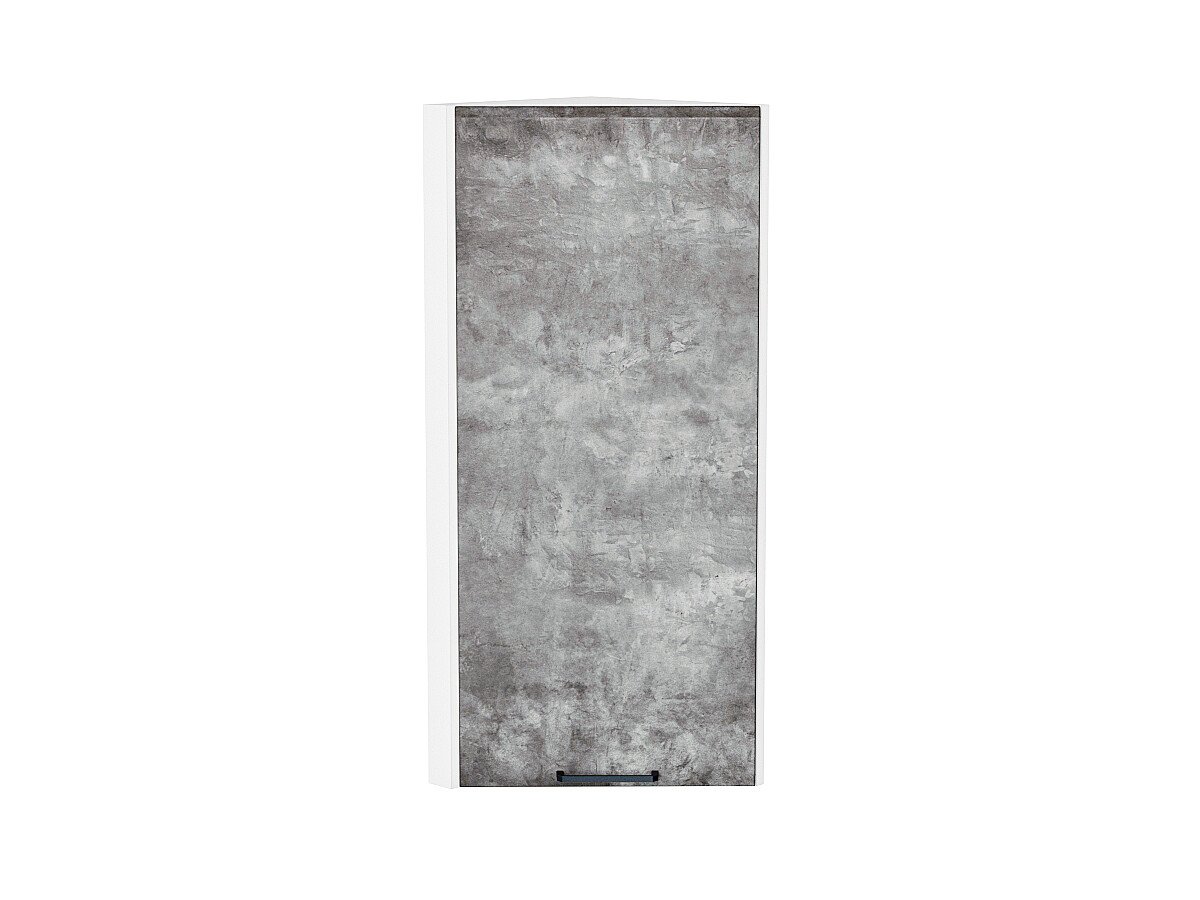 Шкаф верхний торцевой Флэт Temple Stone 2S/Белый 920*300*306