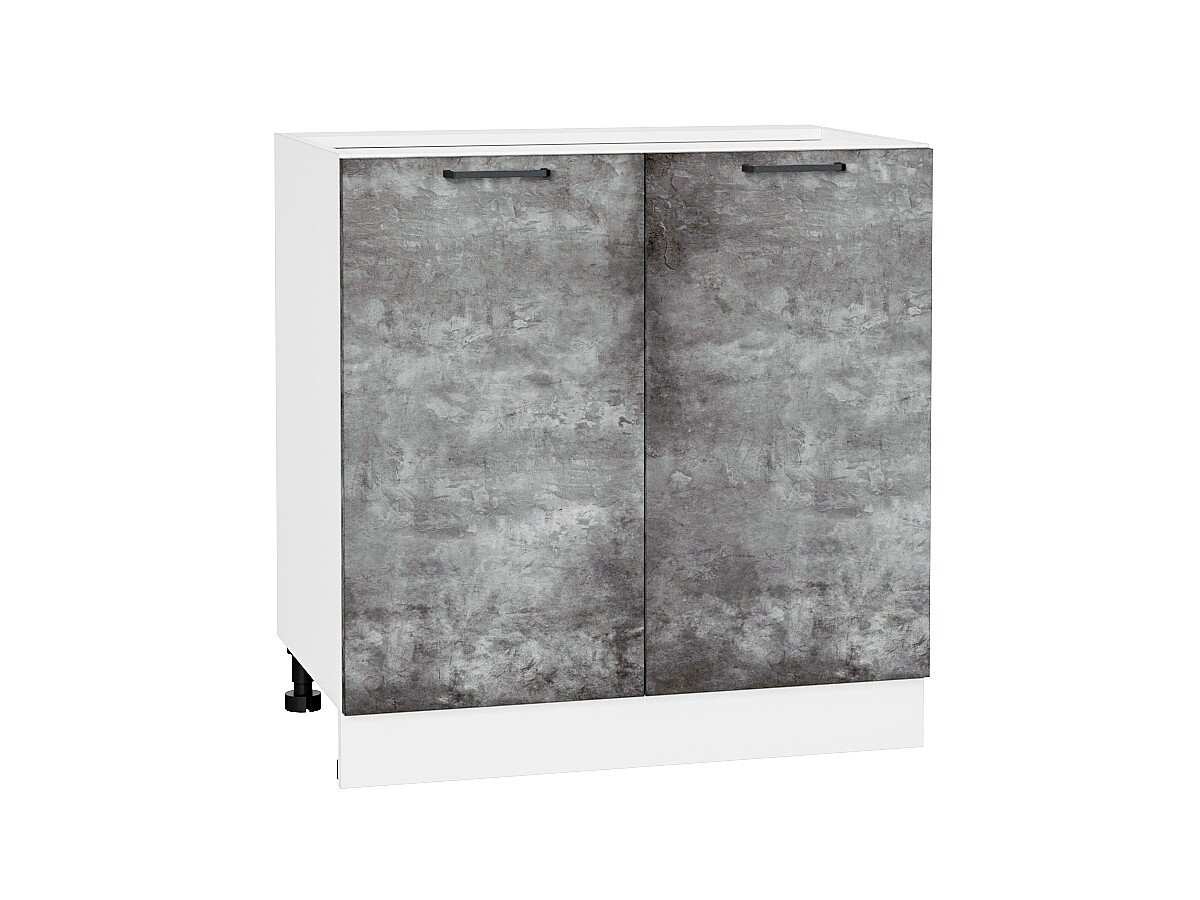Шкаф нижний с 2-мя дверцами Флэт Temple Stone 2S/Белый 816*800*478